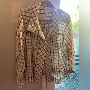 MIRTH button down in windowpane